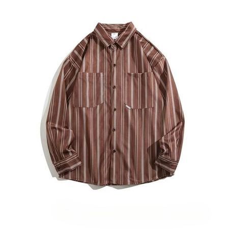 Men's Striped Shirt Long Sleeve Layered Top